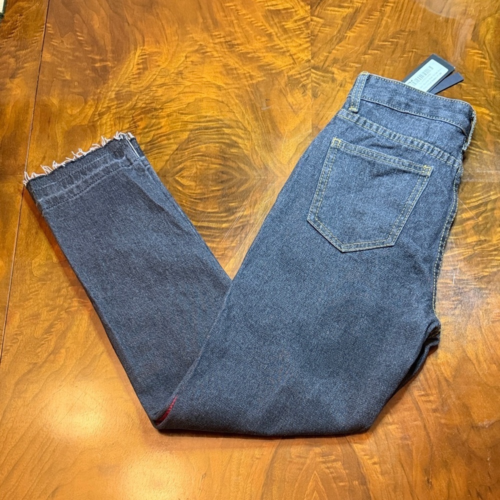 Momokrom Women's NWT Red Stripe Black Jeans - Picture 2 of 8